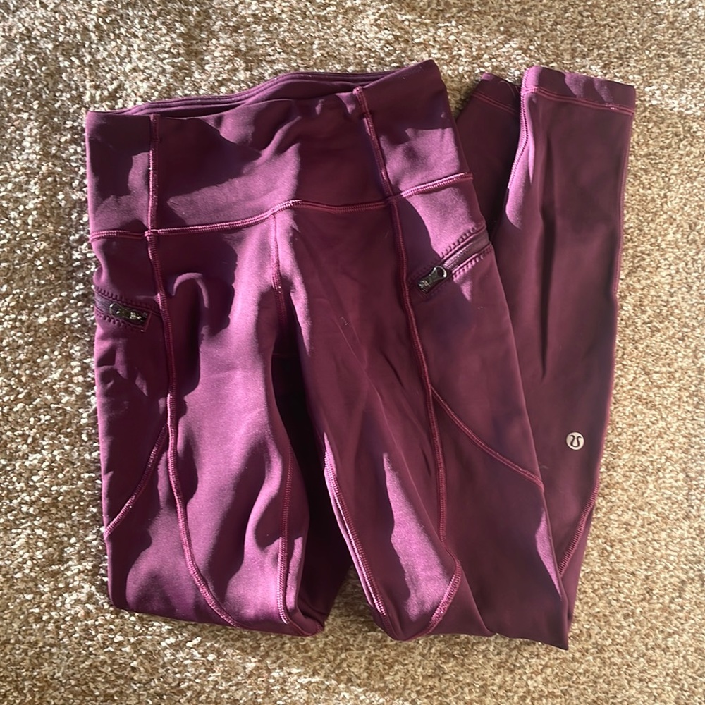 warm lululemon running leggings
